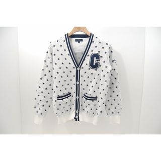 キャロウェイ(Callaway)のcoco 中古 キャロウェイ Callaway メンズ カーディガン M 白×紺 長袖 星柄(ウエア)
