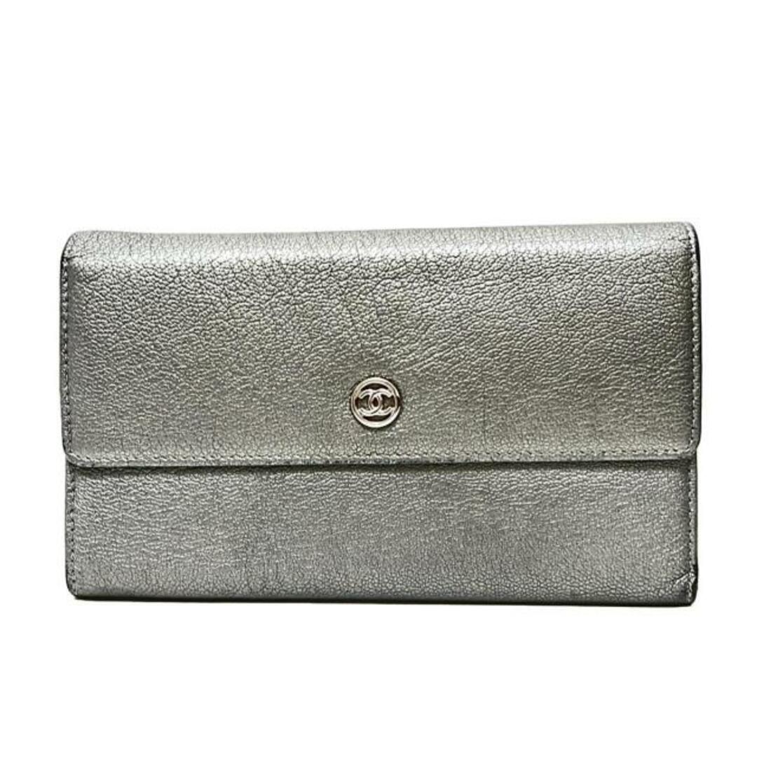 CHANEL - CHANEL(シャネル) 長財布 - シルバーグレー シルバー CHANEL - CHANEL(シャネル) 長財布 - シルバーグレー シルバー