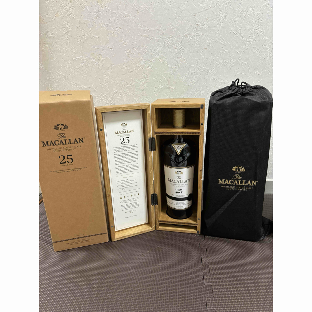 MACALLAN 25年 700ml ウイスキー 木箱付 新品未開封 マッカラン MACALLAN 25年 700ml ウイスキー 木箱付 新品未開封 マッカラン