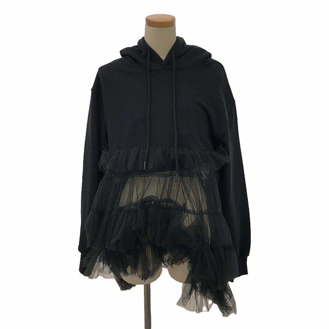 美品】 VIVIANO / ヴィヴィアーノ | TulleTrimmed HoodieSweat 美品】 VIVIANO / ヴィヴィアーノ | TulleTrimmed HoodieSweat