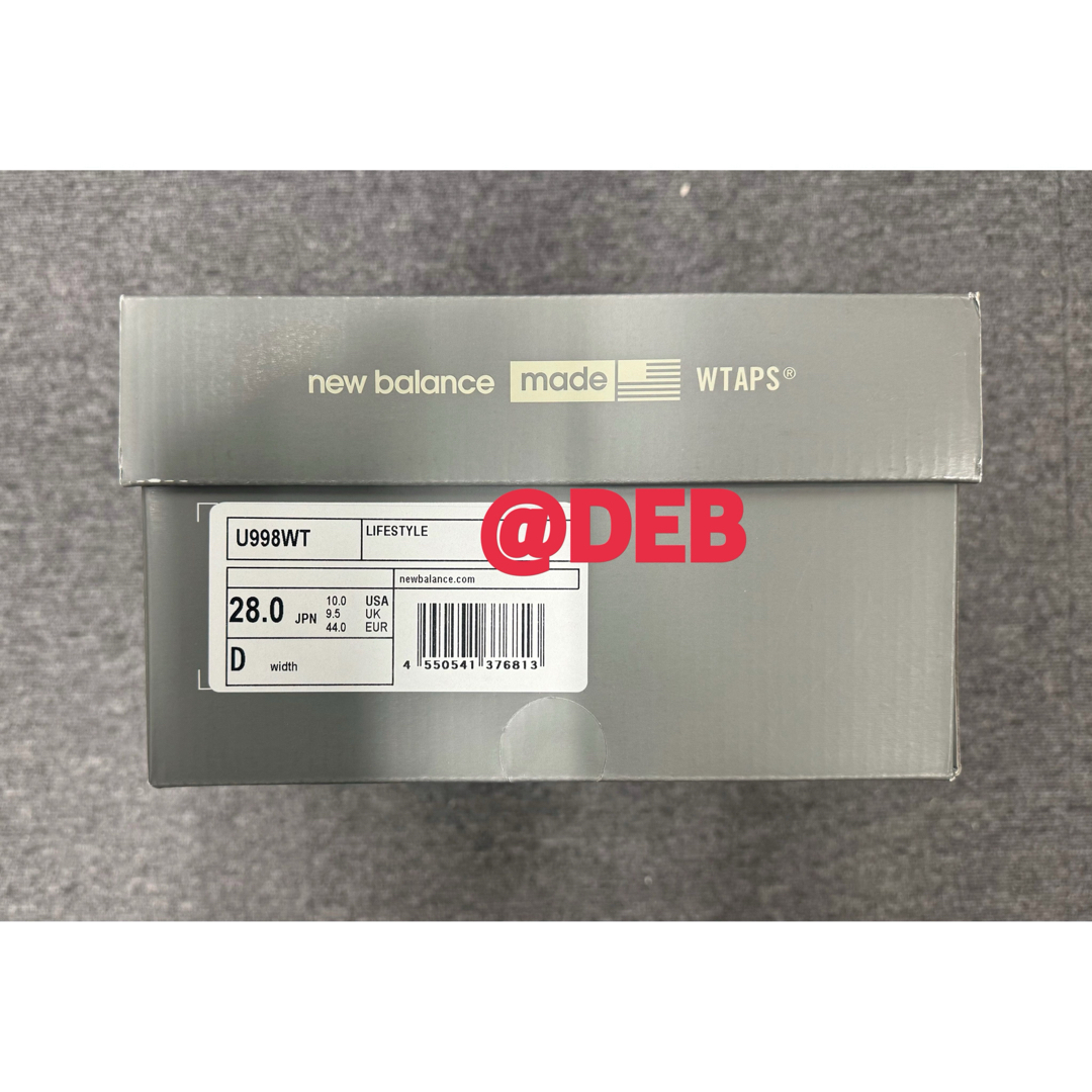 W)taps - WTAPS × New Balance 998 Gray 28.0cmの通販 by でぶ W)taps - WTAPS × New Balance 998 Gray 28.0cmの通販 by でぶ