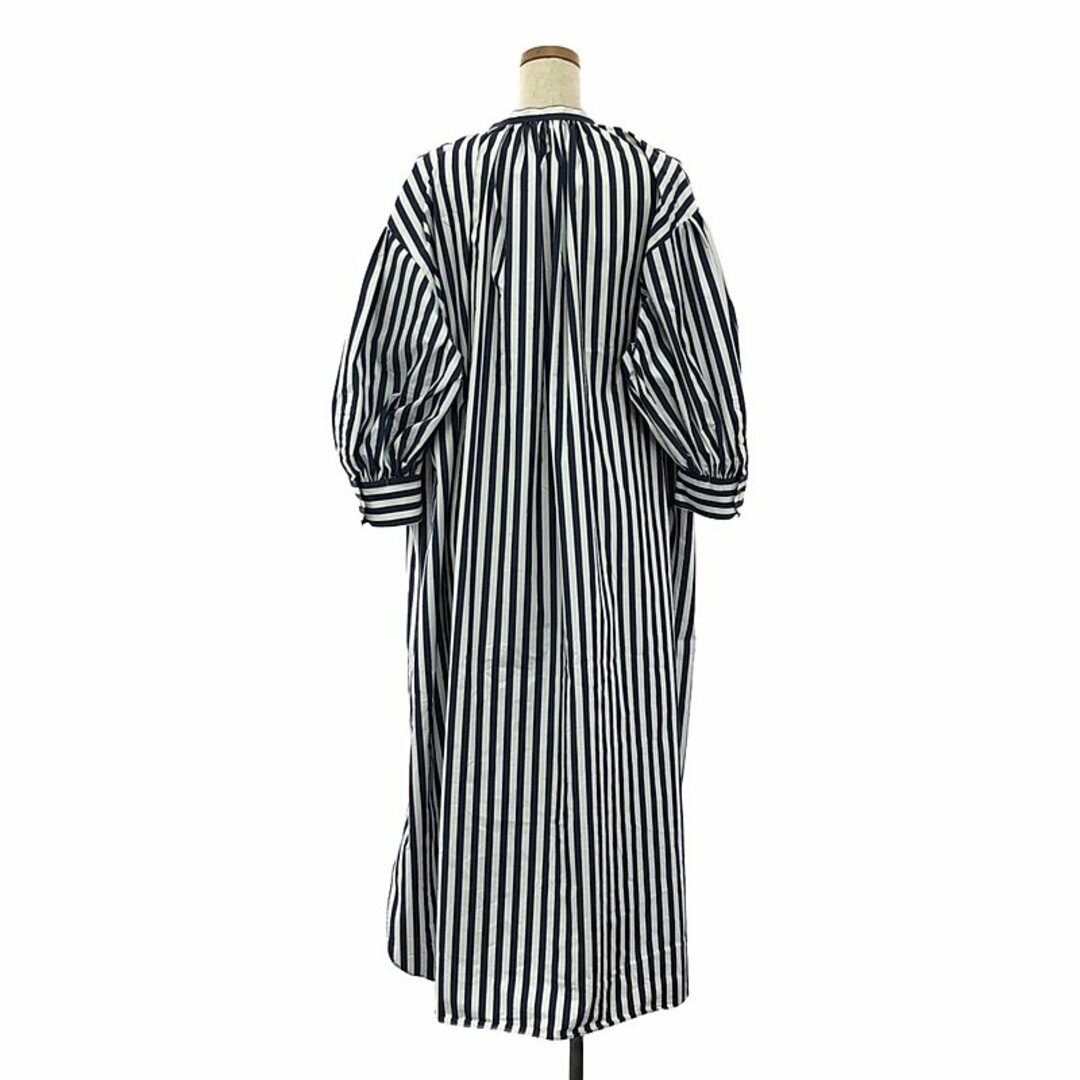 HYKE - HYKE / ハイク | 2022SS | T/C STRIPED GATHERED DRESS HYKE - HYKE / ハイク | 2022SS | T/C STRIPED GATHERED DRESS