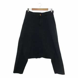 コムデギャルソンコムデギャルソン(COMME des GARCONS COMME des GARCONS)のCOMME des GARCONS COMME des GARCONS / コムコム | ポリエステル 縮絨 ワイド サルエルパンツ | S | ブラック | レディース(その他)