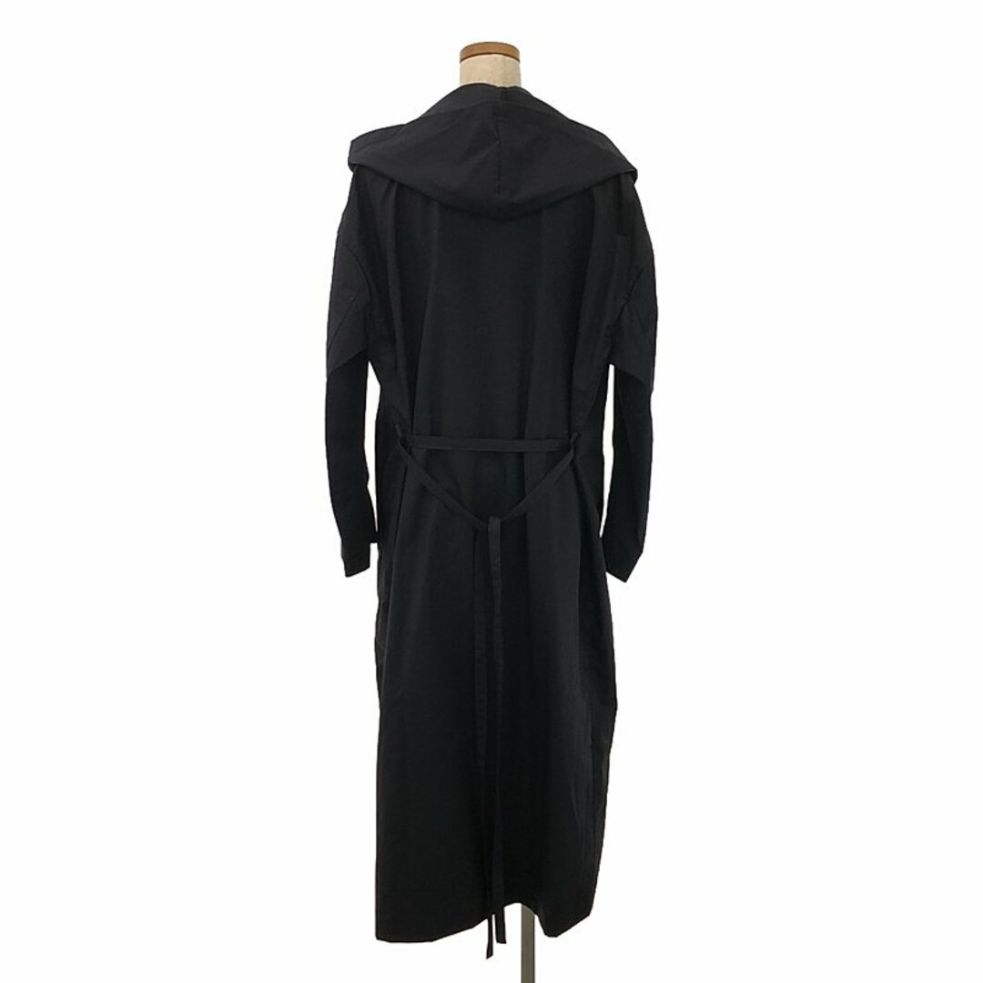 【美品】  robelite&CO. / ローベリイテアンドシーオー | Olmetex / ベルテッド ドレープ フーデッドコート | 36 | ネイビー | レディース レディースのジャケット/アウター(その他)の商品写真
