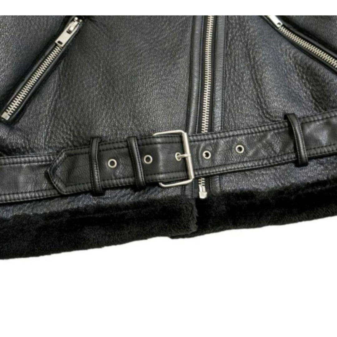 ZARA - 【ZARA】フェイクムートンライダース ボアジャケット ZARA - 【ZARA】フェイクムートンライダース ボアジャケット
