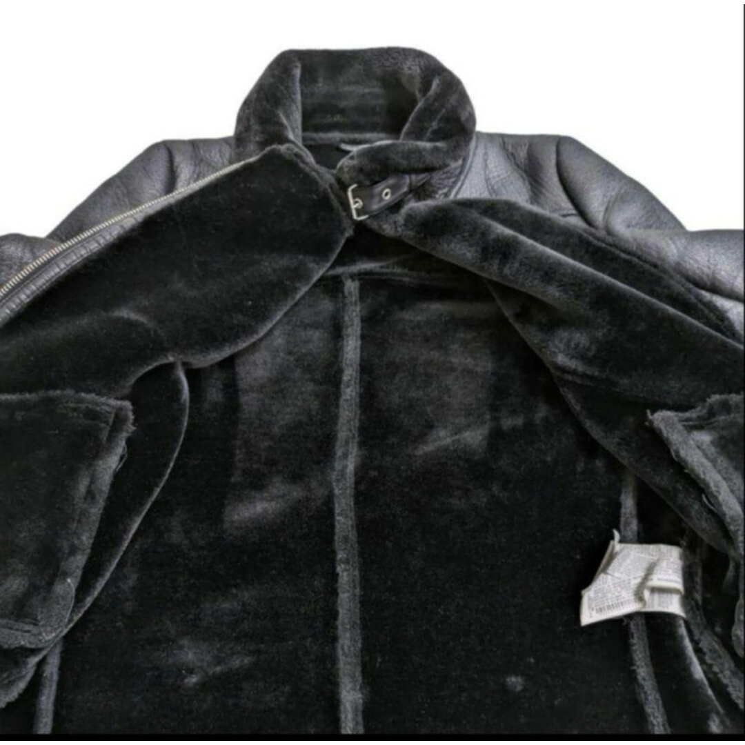 ZARA - 【ZARA】フェイクムートンライダース ボアジャケット ZARA - 【ZARA】フェイクムートンライダース ボアジャケット