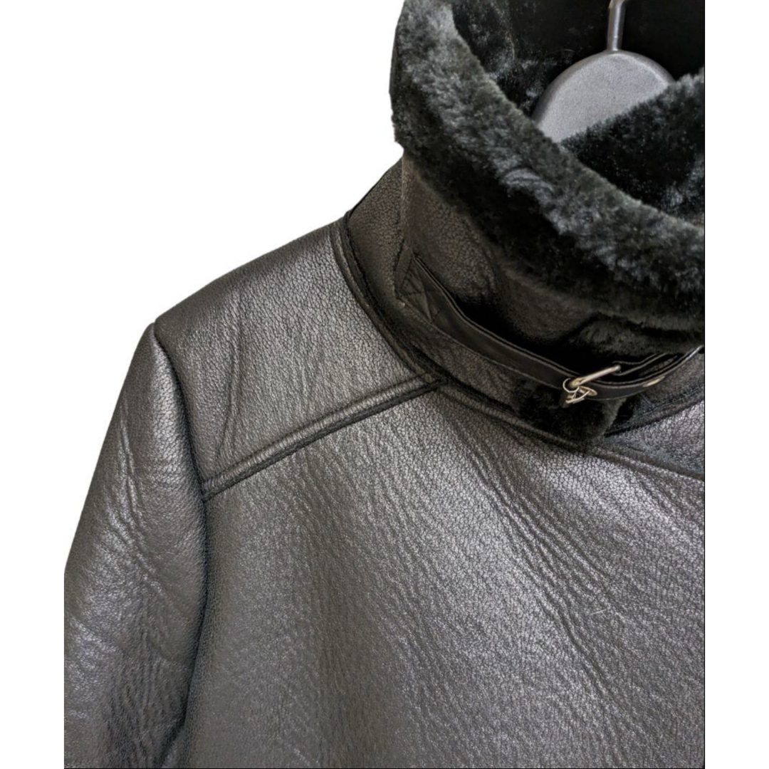 ZARA - 【ZARA】フェイクムートンライダース ボアジャケット ZARA - 【ZARA】フェイクムートンライダース ボアジャケット