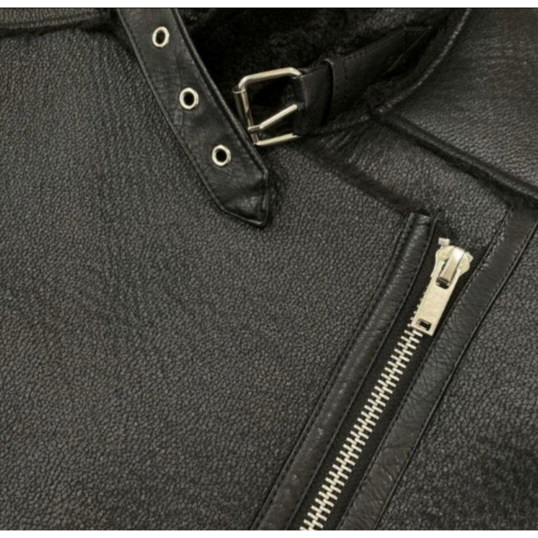ZARA - 【ZARA】フェイクムートンライダース ボアジャケット ZARA - 【ZARA】フェイクムートンライダース ボアジャケット