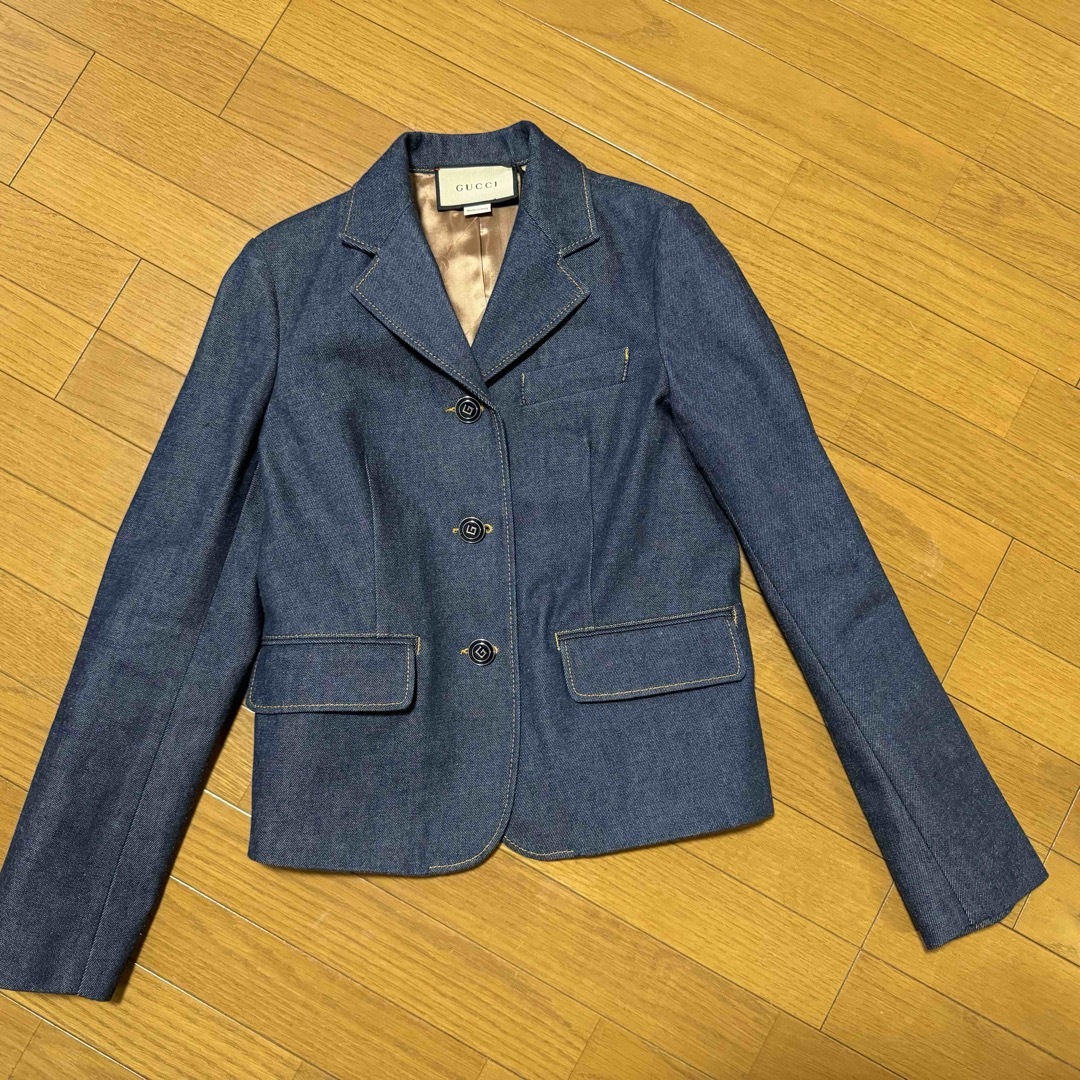 ⚫︎GUCCIグッチ23awデニムテーラードジャケット新品 ⚫︎GUCCIグッチ23awデニムテーラードジャケット新品
