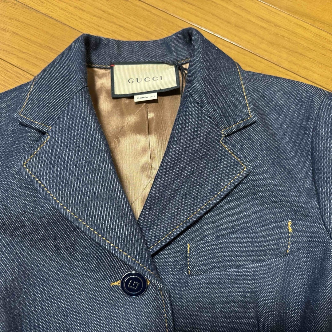 ⚫︎GUCCIグッチ23awデニムテーラードジャケット新品 ⚫︎GUCCIグッチ23awデニムテーラードジャケット新品