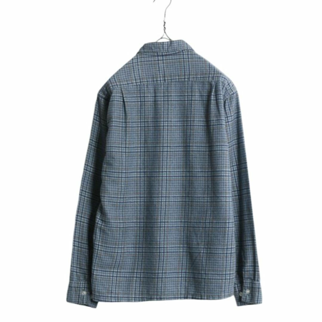 60s ☆ チェック プリント フランネル 長袖 シャツ メンズ S 60s ☆ チェック プリント フランネル 長袖 シャツ メンズ S