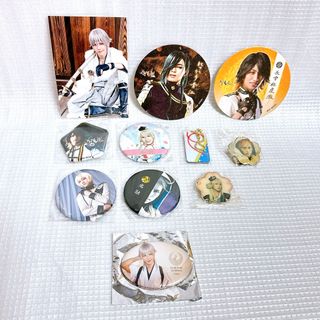 刀ステ 刀剣乱舞 舞台 大演練 鶴丸 缶バッジ 刀ミュ 真剣乱舞祭 三浦宏規 ら(キャラクターグッズ)