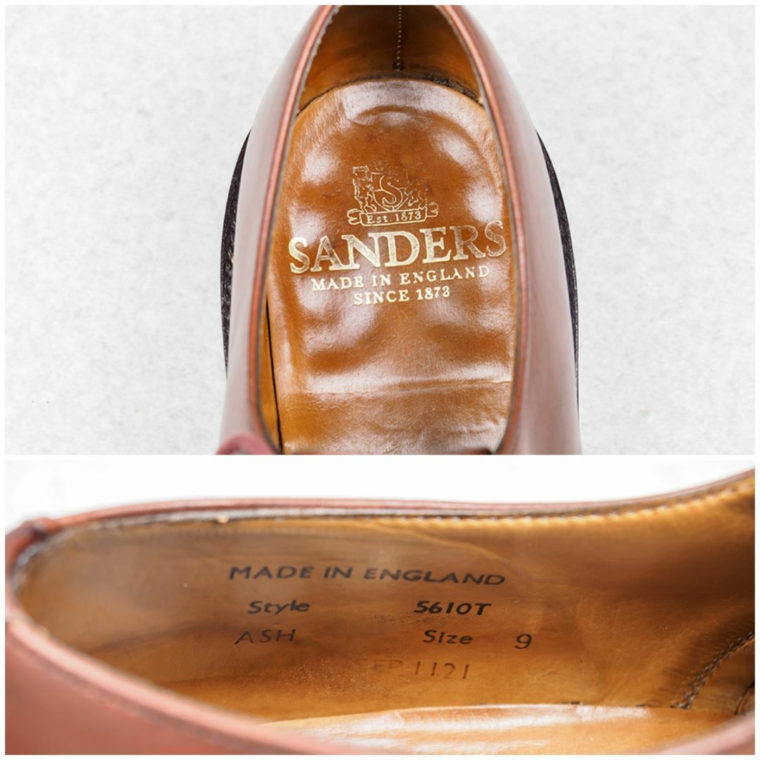 SANDERS - Sanders サンダース 英国製 Uチップ ブラウン SANDERS - Sanders サンダース 英国製 Uチップ ブラウン