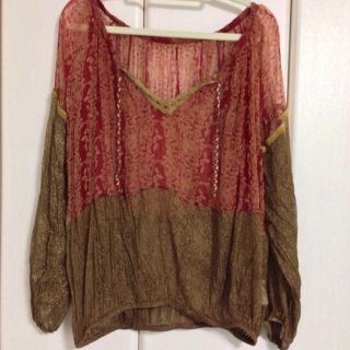 アングリッド(Ungrid)のUNGRID♡柄シフォンチュニック(チュニック)