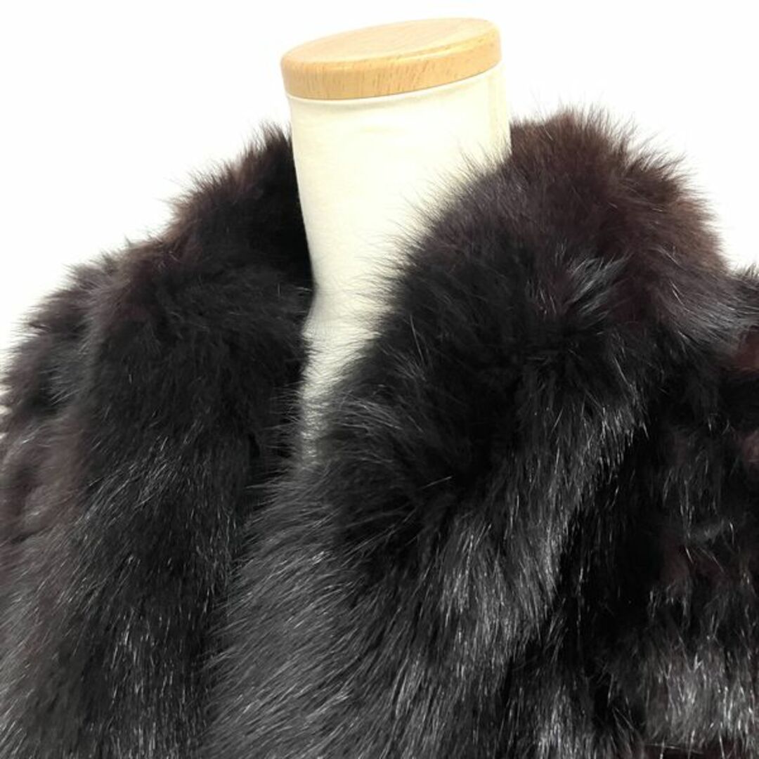 FOXEY ファーコート 毛皮 ダークブラウン レディース【中古】