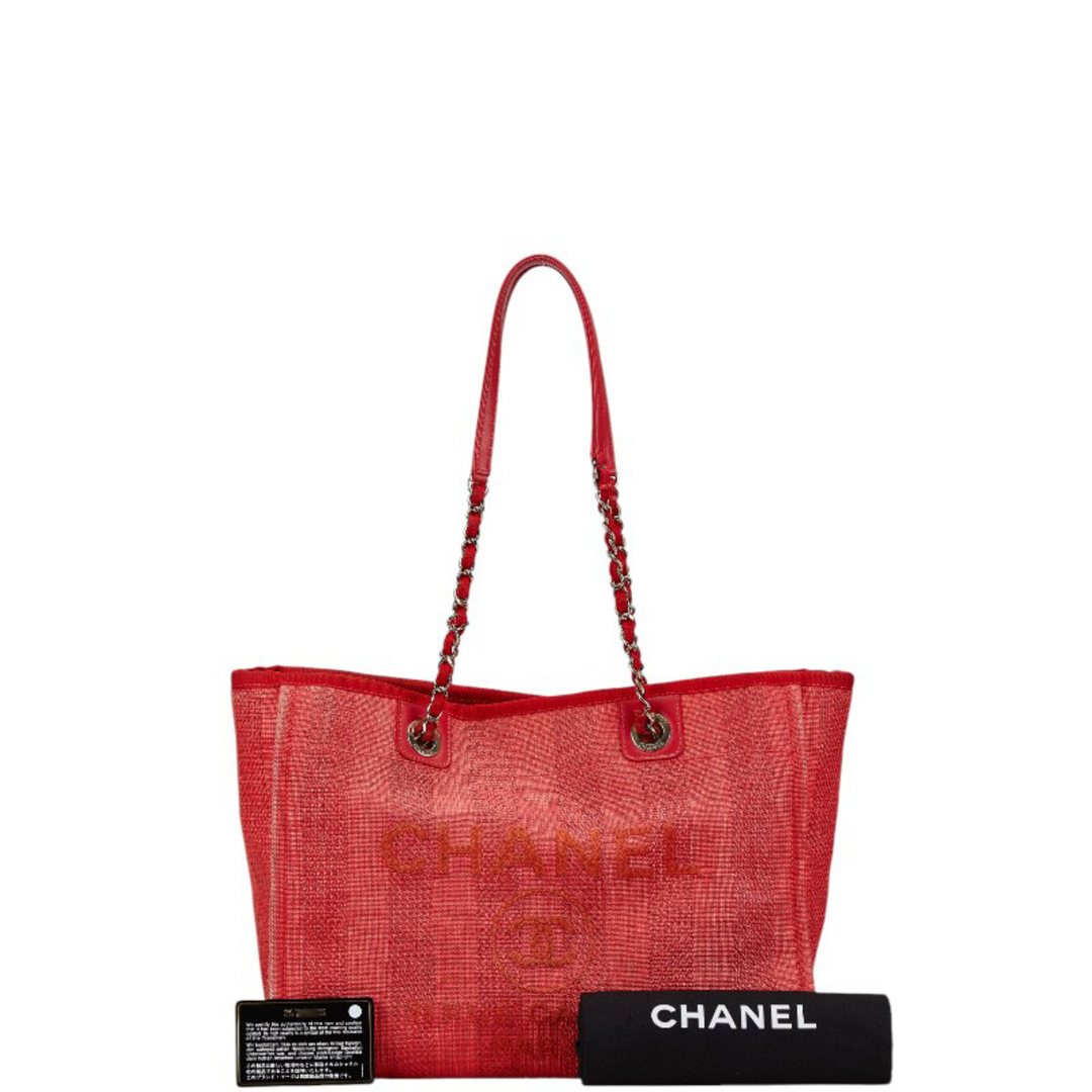 CHANEL - シャネル ドーヴィル トートMM ココマーク チェーン CHANEL - シャネル ドーヴィル トートMM ココマーク チェーン