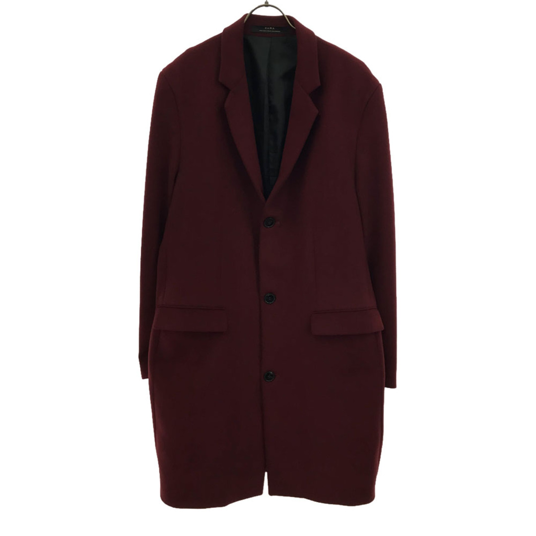 ZARA - ザラ チェスターコート XL レッド系 ZARA メンズの通販 ZARA - ザラ チェスターコート XL レッド系 ZARA メンズの通販