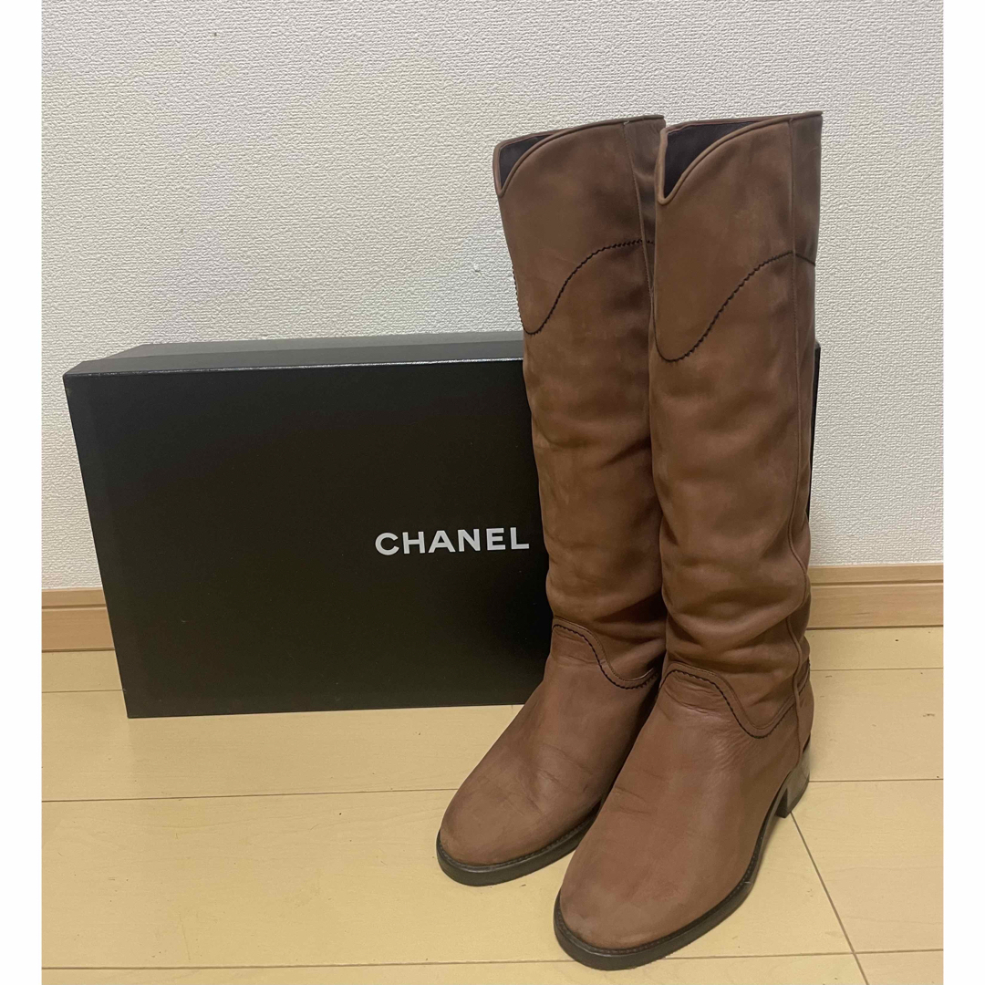 CHANEL - 人気完売 CHANEL シャネル ロングブーツ ウエスタン CHANEL - 人気完売 CHANEL シャネル ロングブーツ ウエスタン
