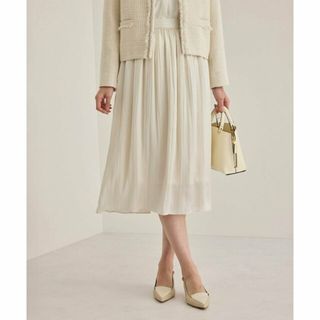 ロペ(ROPE’)の【オフホワイト（15）】ワッシャープリーツスカート(ロングスカート)