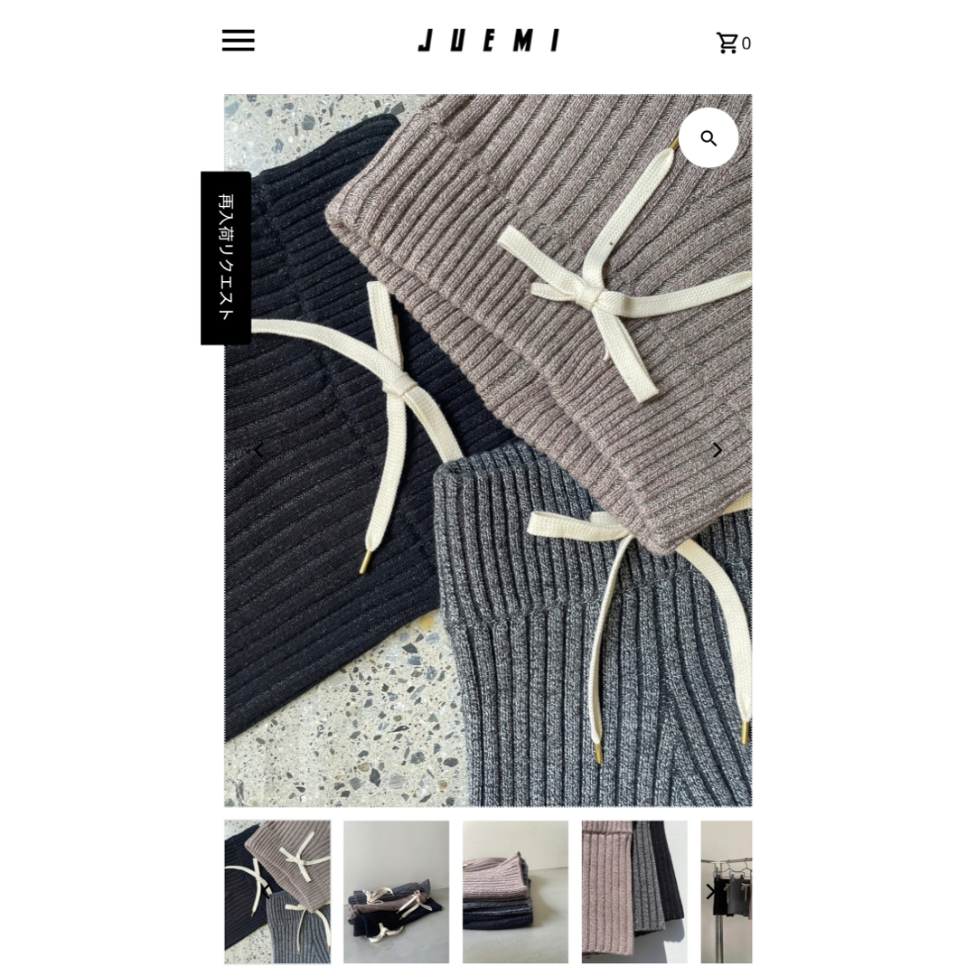 JUEMI - 大人気JUEMI リブ編みショートパンツ 黒の通販 by BLUE JUEMI - 大人気JUEMI リブ編みショートパンツ 黒の通販 by BLUE