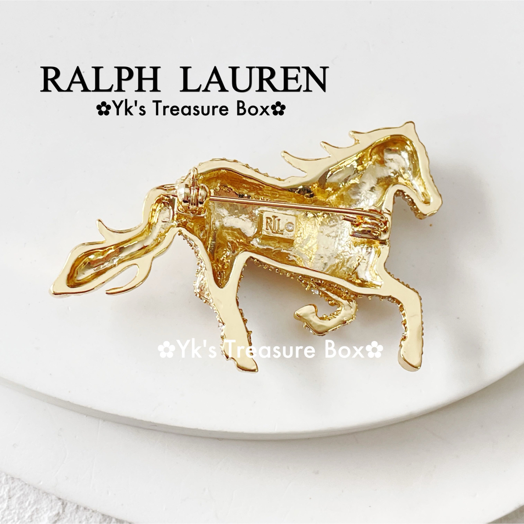 Ralph Lauren - N984/RALPH LAUREN/ゴールドパヴェホース馬 Ralph Lauren - N984/RALPH LAUREN/ゴールドパヴェホース馬
