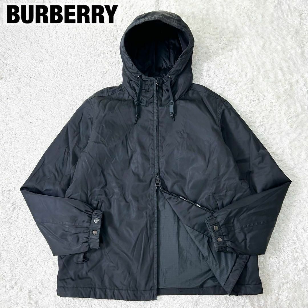 美品 BURBERRY バーバリー バックエンブレムプリント 中綿ジャケット 美品 BURBERRY バーバリー バックエンブレムプリント 中綿ジャケット