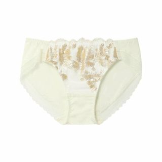 ウンナナクール(une nana cool)の【アイボリー】箔プリントレースがキラキラ ショーツ(ショーツ)