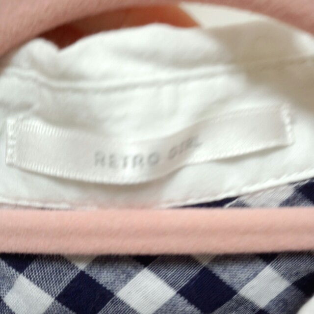 RETRO GIRL(レトロガール)のギンガムチェックシャツ レディースのトップス(シャツ/ブラウス(半袖/袖なし))の商品写真
