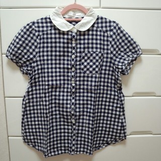 レトロガール(RETRO GIRL)のギンガムチェックシャツ(シャツ/ブラウス(半袖/袖なし))