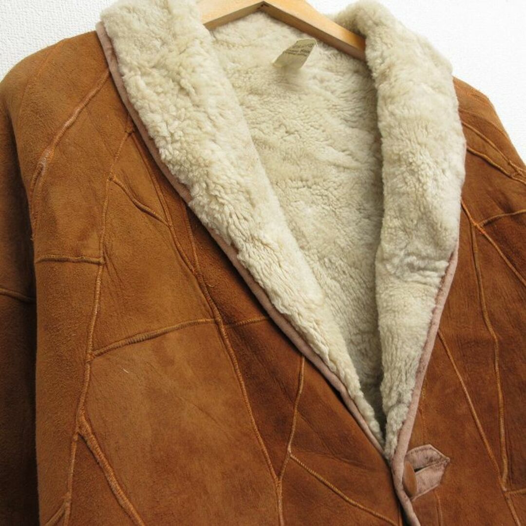 L☆古着 長袖 スエード レザー ボア ジャケット メンズ 90年代 L☆古着 長袖 スエード レザー ボア ジャケット メンズ 90年代