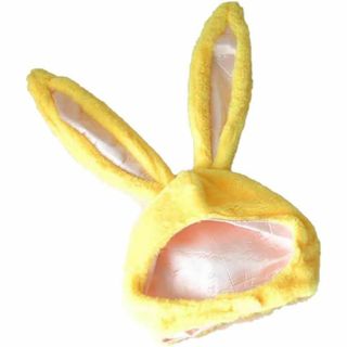 コスプレ 小道具 動物帽子 アニマル うさぎ帽子 イエロー パーティー(小道具)