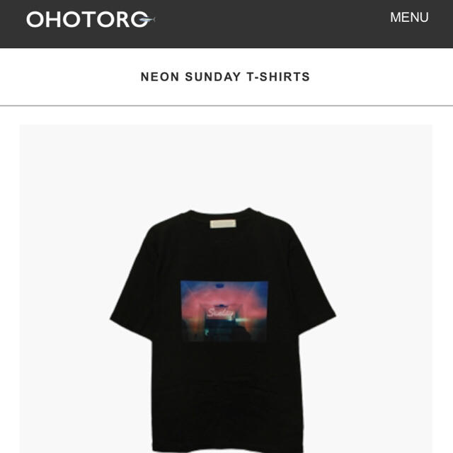 OHOTORO - ohotoro neon sunday Tシャツの通販 by kyuru's shop@プロフ