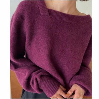 クラネ(CLANE)のCLANE クラネ　3WAY BOAT NECK YAK KNIT TO(ニット/セーター)