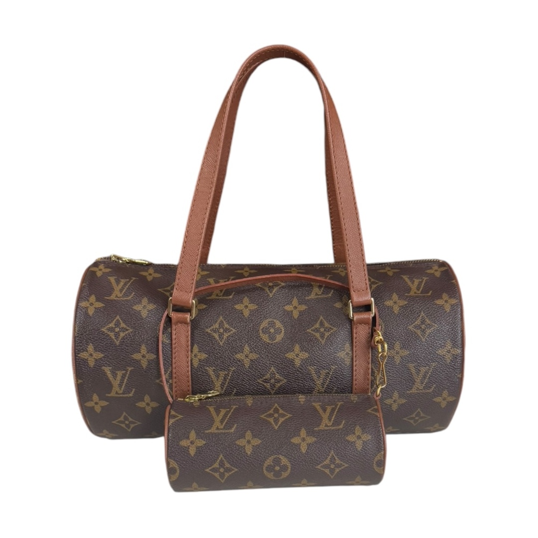 LOUIS VUITTON - ルイヴィトン パピヨン30 モノグラム ハンドバッグ モノグラムキャンバス M51385 ブラウン レディース LOUIS VUITTON  中古