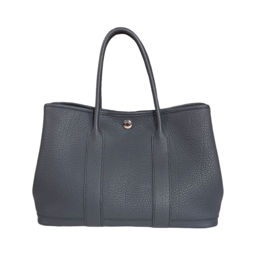 HERMES - エルメス ガーデンパーティTPM ハンドバッグ ネゴンダ グレー レディース HERMES  中古