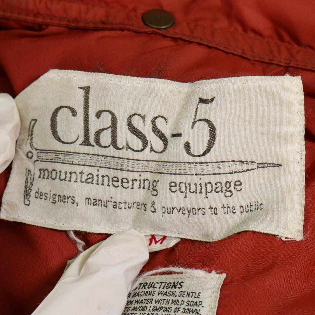 激安直営店 80年代 M (メンズ レッド アウトドア ダウンジャケット class-5 ダウン