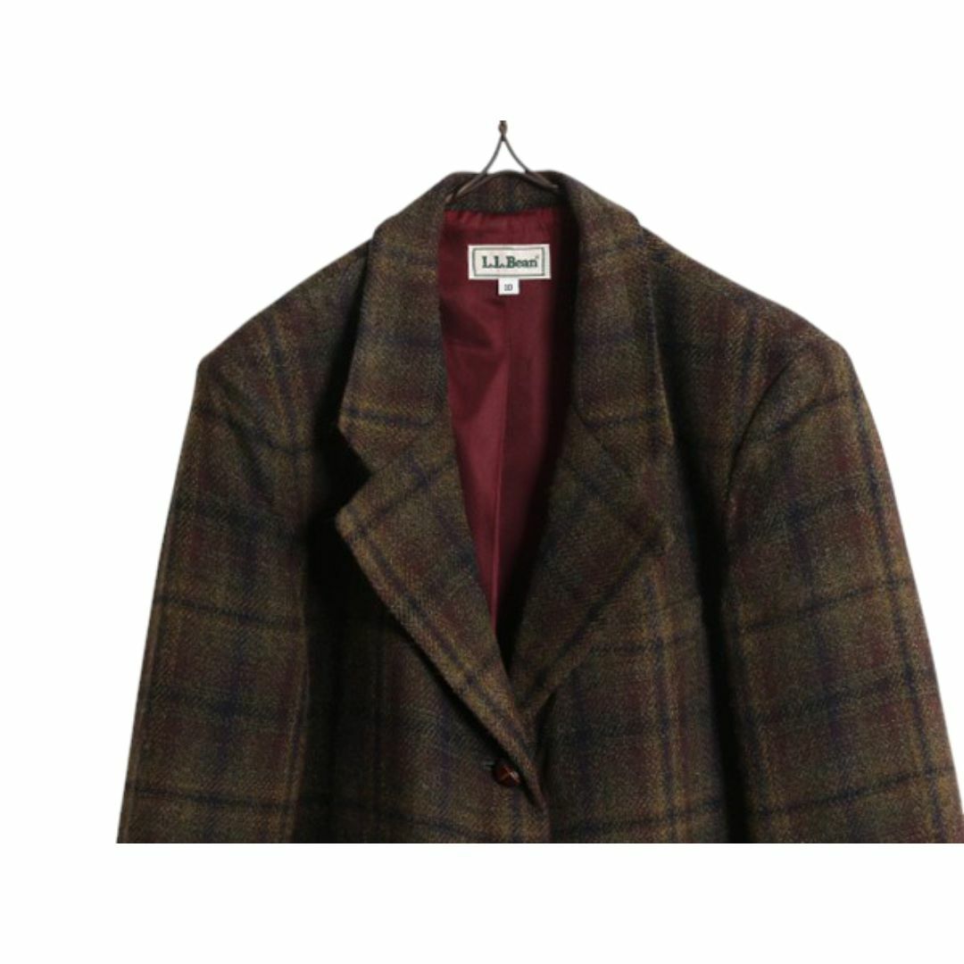 【コンビニ受取対応商品】 90s - L.L.Bean USA製 テーラード ツイード エルエルビーン 女性用