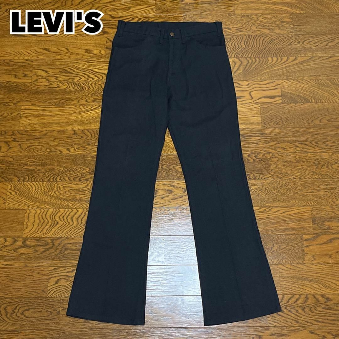60-70s USA製 LEVI´S リーバイス スタプレ 646 ブラック パンツ 60-70s USA製 LEVI´S リーバイス スタプレ 646 ブラック パンツ