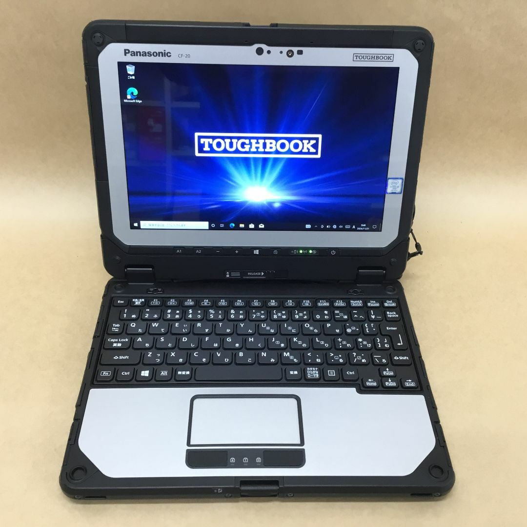 Panasonic - PANASONIC タブレット CF-20E5193VJ CI5(7Y57)-1.2GHZ 4GB 128GB 10.1インチ WIN10P 無線 BLT カメラ ドックKB スタイラス