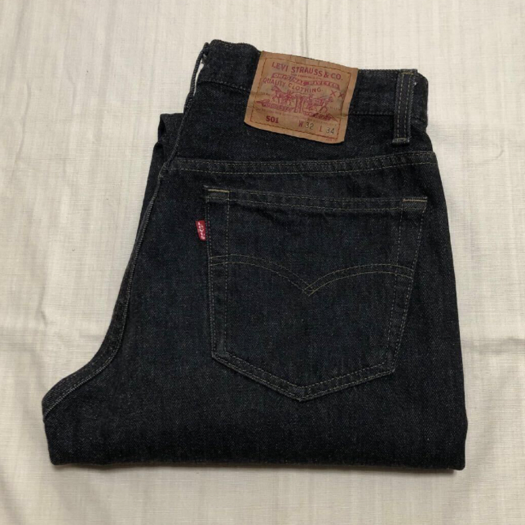 ’92s リーバイス 501 1992年製 美品 USA製 リーバイス501 ジーンズ 濃いめ W32 金糸