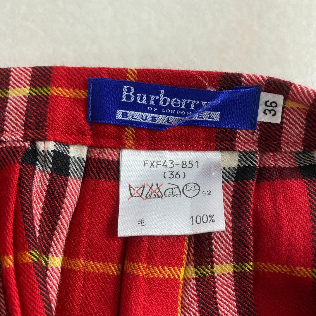 美品　バーバリーブルーレーベル 巻きスカート 36 ノバチェック　ベルト BURBERRY BLUE LABEL - バーバリーブルーレーベル スカート ノバ