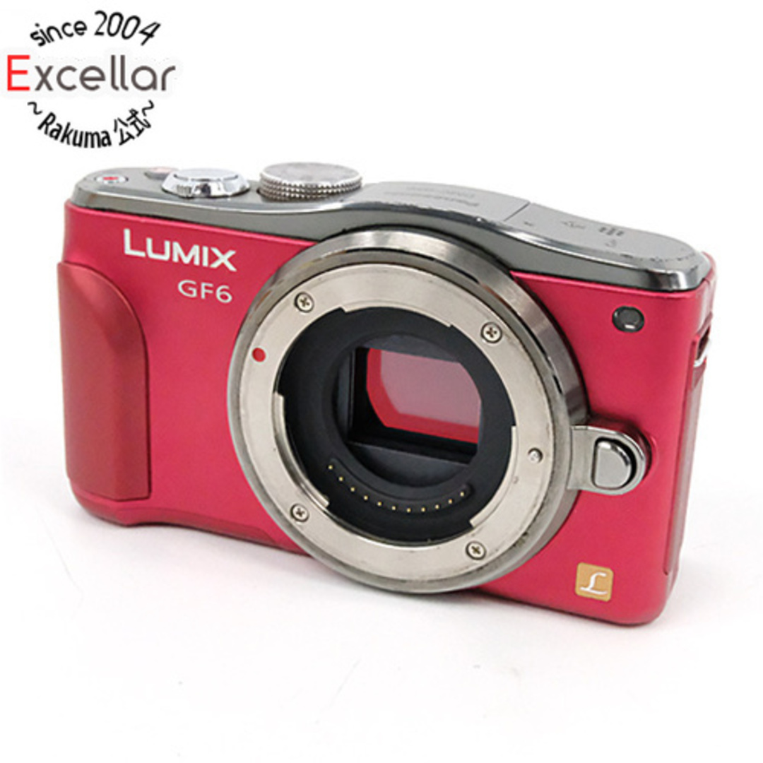 Panasonic LUMIX DMC-GF6-R ボディ レッド 液晶画面いたみ Panasonic LUMIX DMC-GF6-R ボディ レッド 液晶画面いたみ