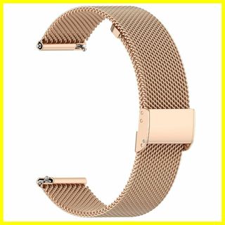【サイズ:22mm_色:ローズゴールド】[AGUPERFIT] 時計バンド 20(その他)
