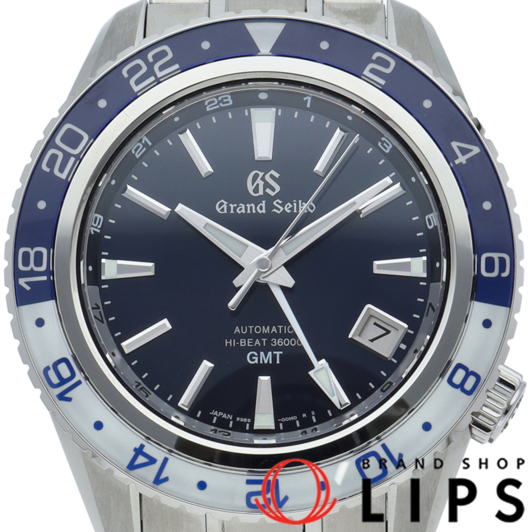 SEIKO - セイコー グランドセイコー メカニカル ハイビート36000 GMT 44mm スポーツコレクション Grand Seiko Mechanical Hi-Beat 36000 GMT SBGJ237/9S86-00K0 箱 保証書 SS メンズ時計 ブルー 美品 【未使用】