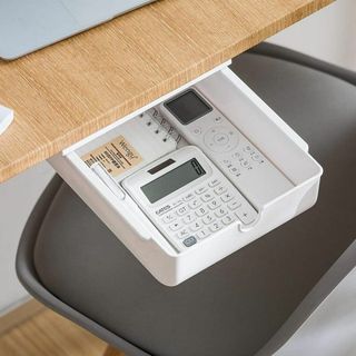 デスク下 収納ボックス 引き出し式 ミニ 小物入れ 整理 机下トレイ 文房具 便