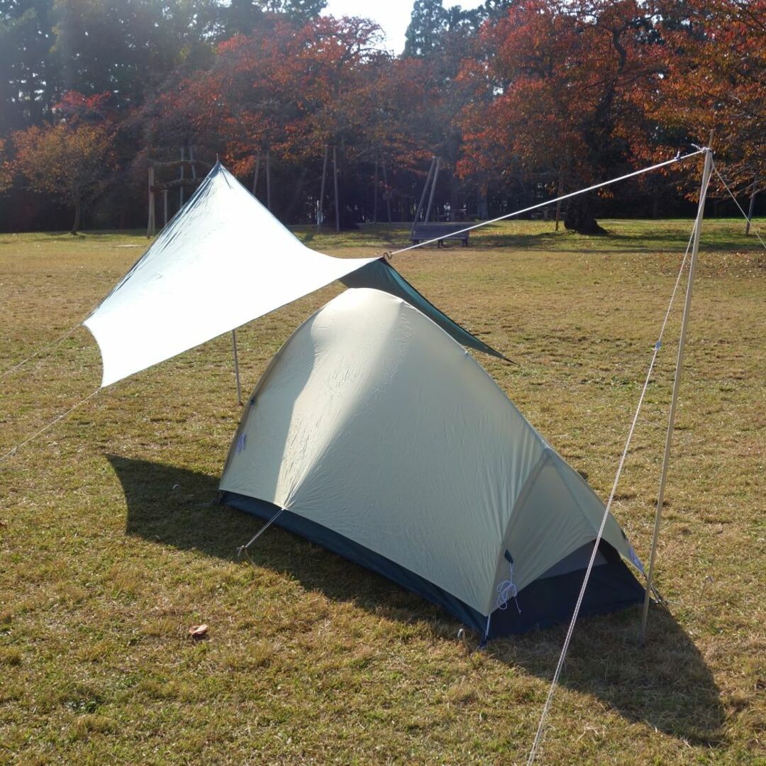 激安の bell mont モンベル 極美品 ムーンライト ミニタープHX 1 テント ~3人用