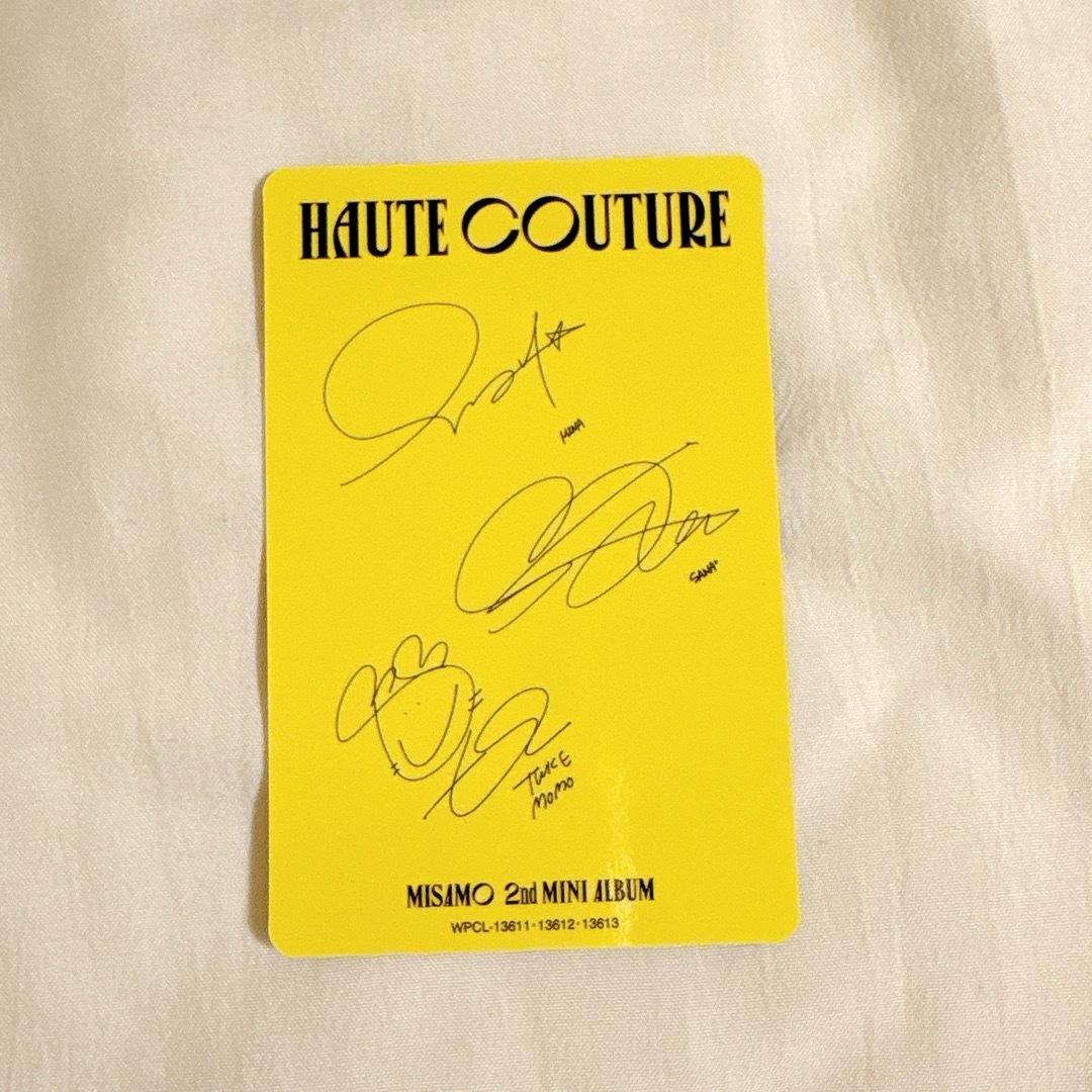TWICE - misamo HAUTE COUTURE 初回限定MINA盤 オールトレカ付き TWICE - misamo HAUTE COUTURE 初回限定MINA盤 オールトレカ付き