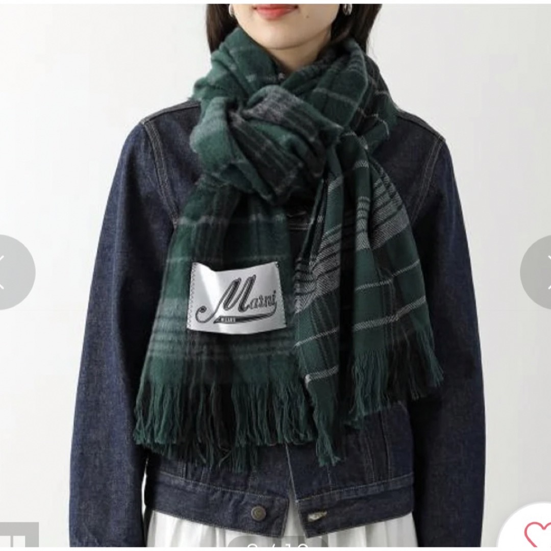マルニ MARNI チェック柄ウールストール マルニ MARNI チェック柄ウールストール