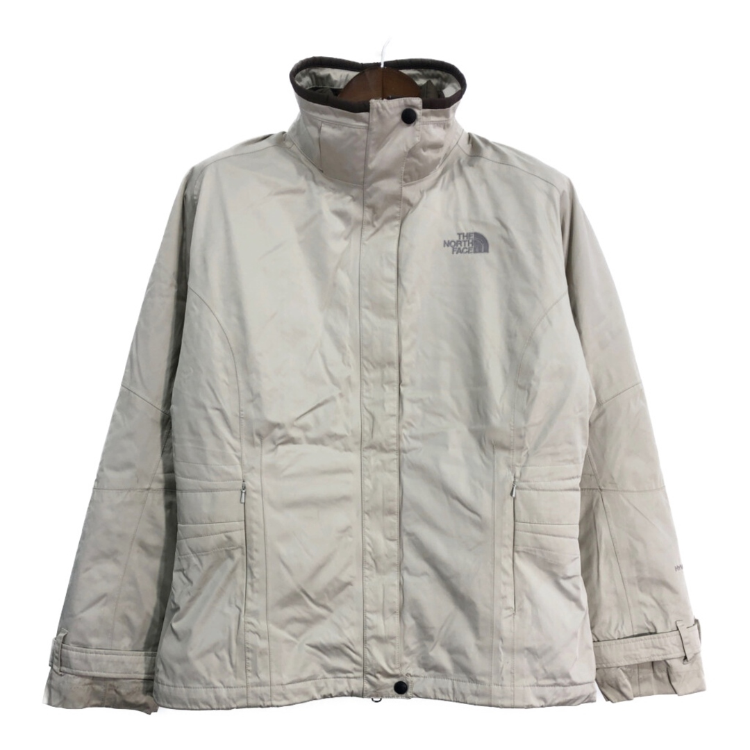 THE NORTH FACE - THE NORTH FACE ノースフェイス HYVENT マウンテンパーカー アウトドア アイボリー (レディース L) 中古 古着 S6724
