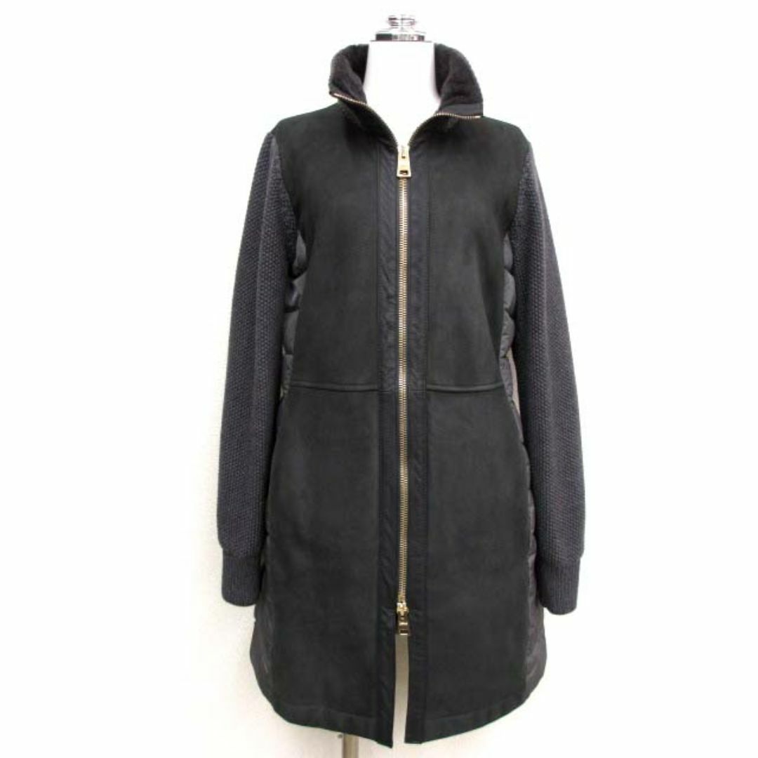 HERNO - 美品 ヘルノ PL0052D ラムスエード レザー ニット切替 HERNO - 美品 ヘルノ PL0052D ラムスエード レザー ニット切替